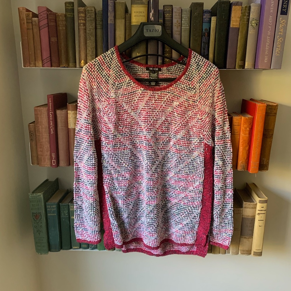 Nic + Zoe Boulder Zip Sides Sweater